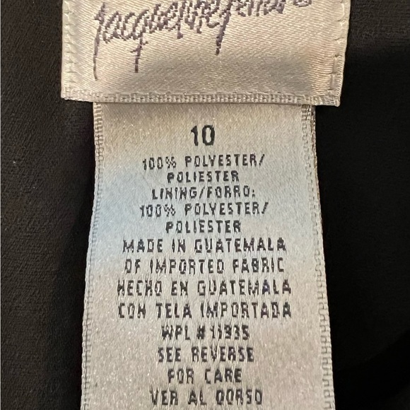 Vintage Jacqueline Ferrar Top 10 and Black Skirt with Cream stripes size 6 - Picture 8 of 9